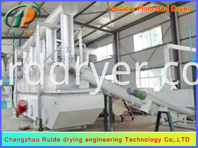 Fluid drying bed machine of boric acid